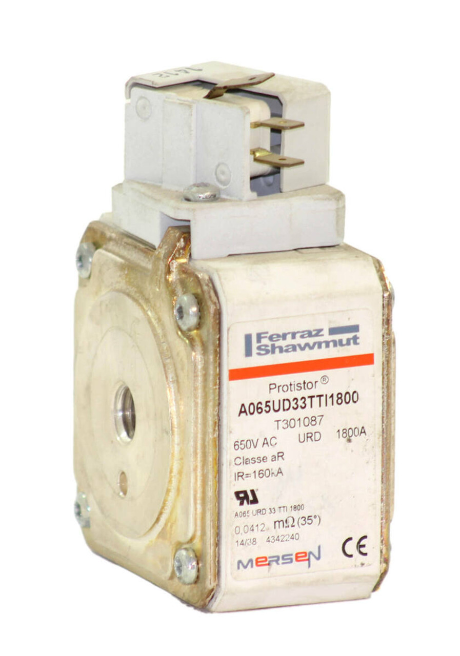 Ferraz Shawmut A065UD33TTI1800 Protistor Fuse T301087 - 1800A 650V w/Microswitch  MS3V1-5