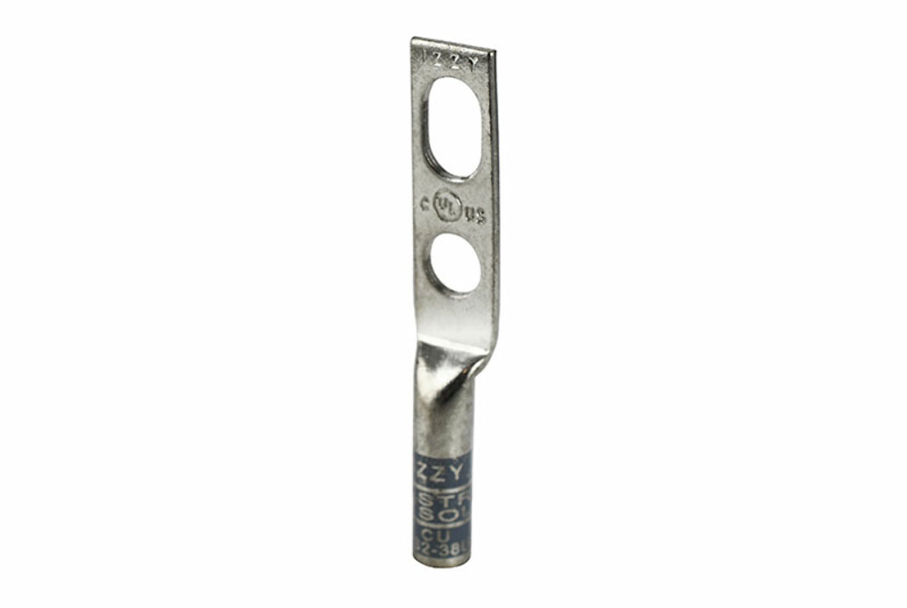 Izzy 2S2-38U Compression Lug 2 And 4AWG Hole Size: 3/8 Inch And Slotted Number of Holes: 2