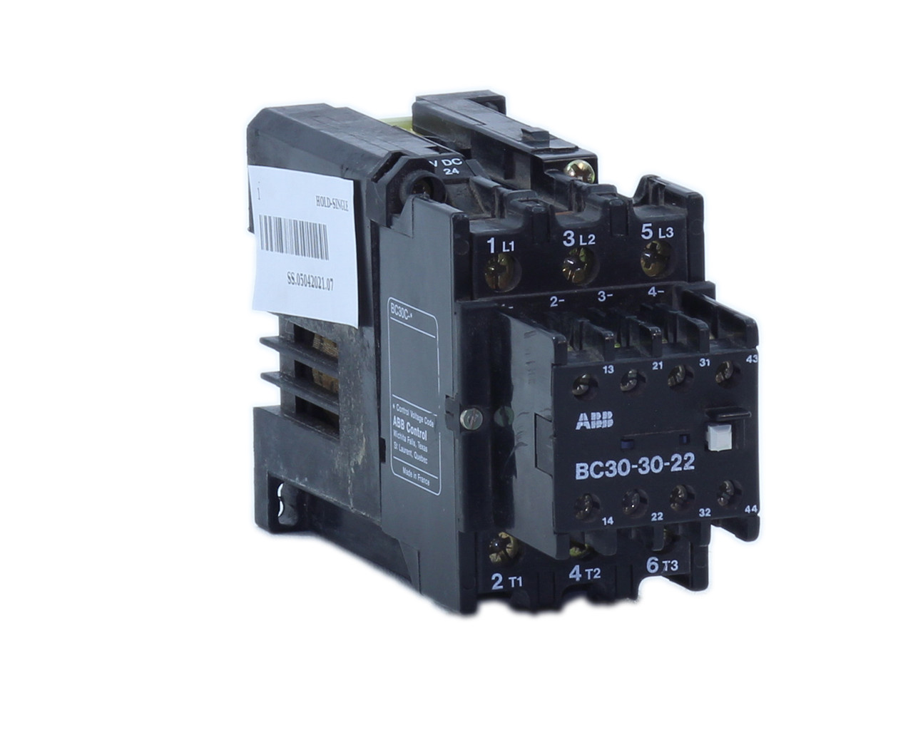 ABB BC30-30-22 Contactor 45A 600V 3P Coil 24V Type BC30