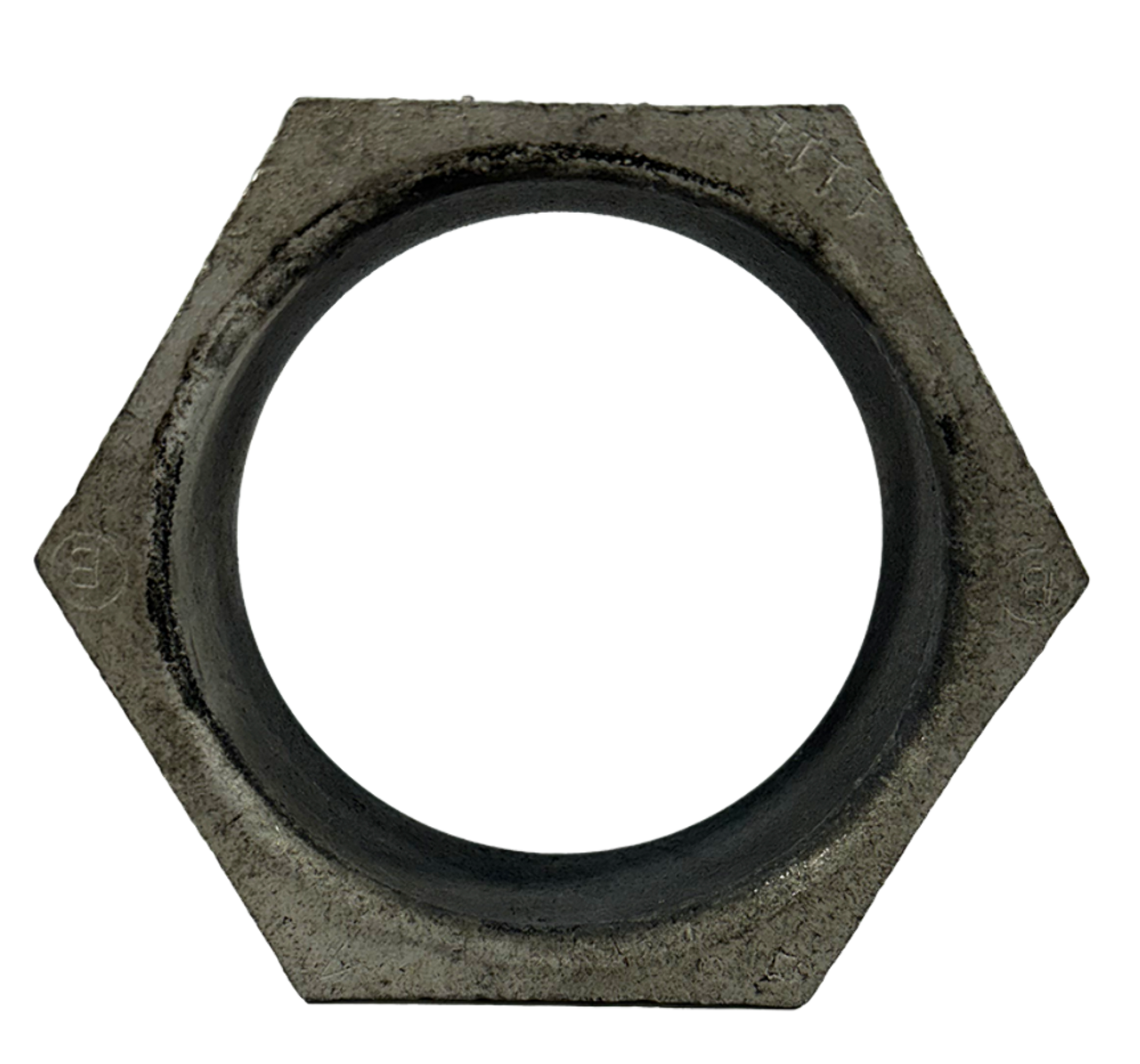 BridgePort 1111 Conduit Nipple 4 Inch Malleable Iron Threaded Male Hex Head Non-Insulated