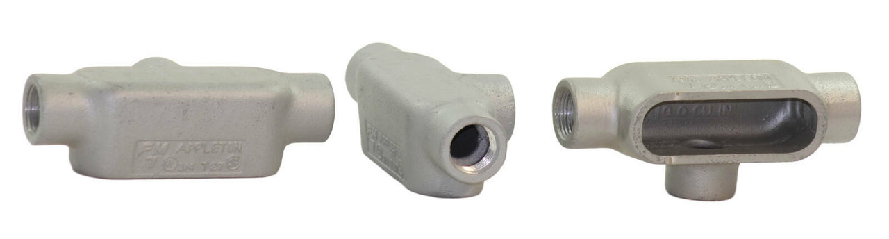 Appleton T27 Conduit Body Material: Steel Diameter: 3/4 Inch