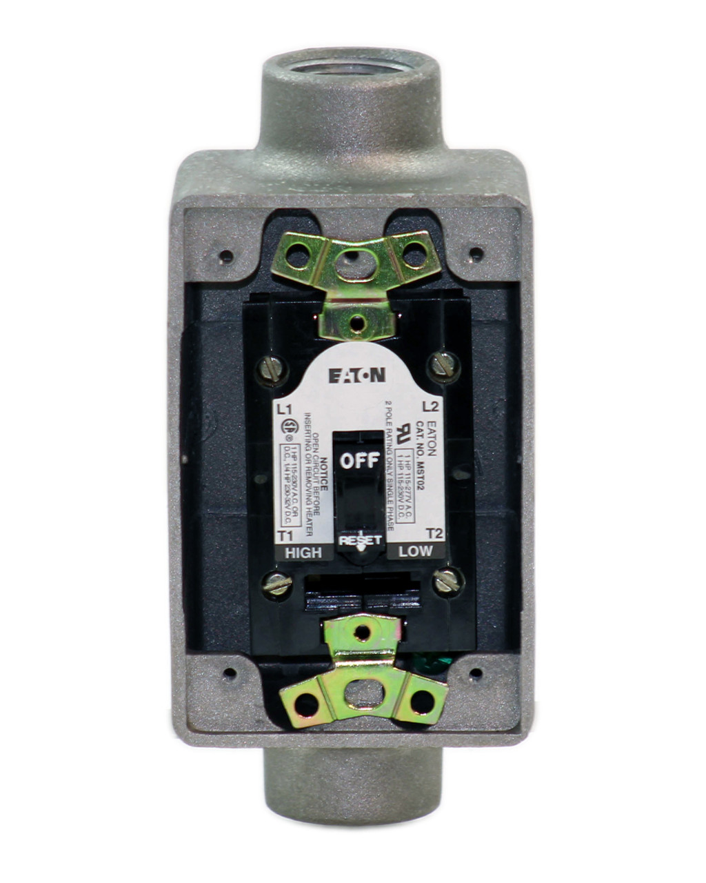 Eaton MST02AH Motor Starter 2 Pole WT Enclosure Style 654D962G14