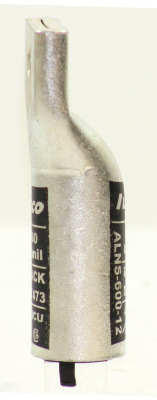 Ilsco ALNS-600-12 Compression Lug 600 kcmil 1 Hole 1/2 In Stud Long Barrel AL