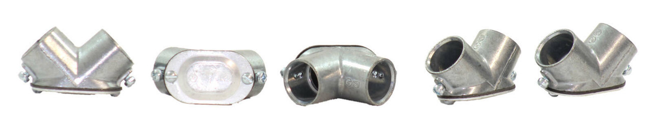 Bridgeport 82-DCA Pull Elbow Coupling Material: Aluminum Size: 3/4 Inch Set Screw
