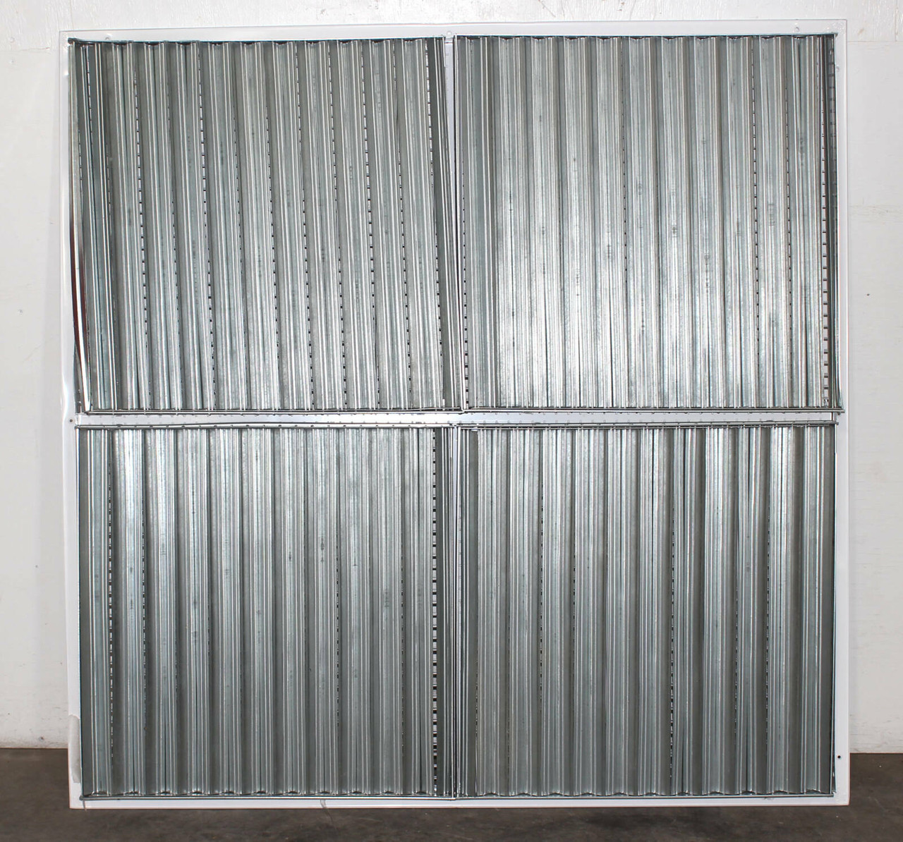 Titus 300RS Supply Louver Vent 48 Inch x 48 Inch, Steel Double Deflection, 3/4 Inch Blade Spacing
