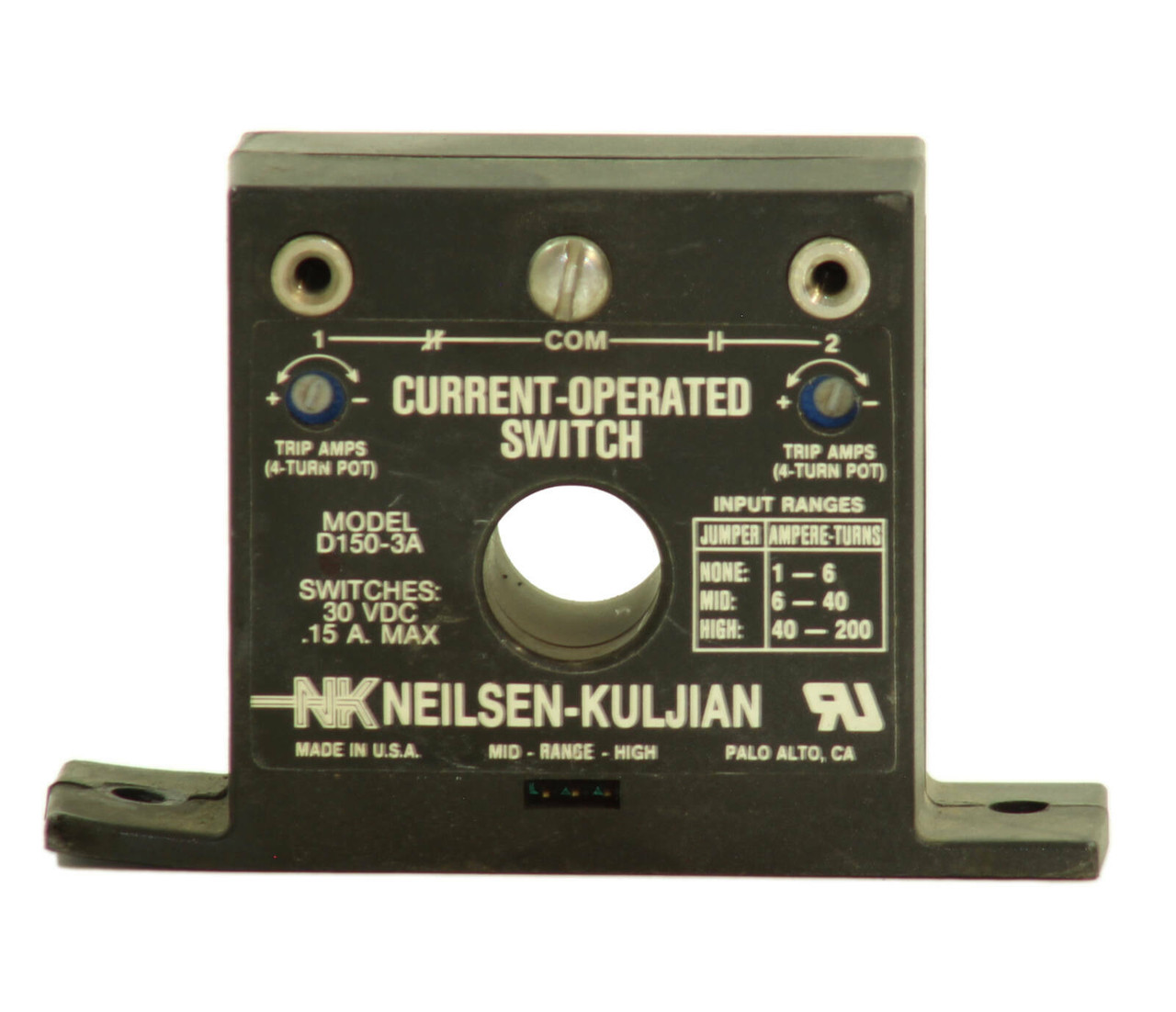 Neilsen-Kuljian D150-3A Current-Operated Switch .15A 30 DCV