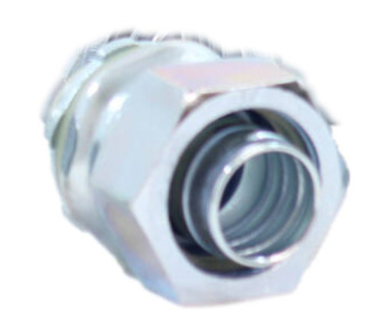 Emerson 4QS75T Straight Connector Material: Steel Size: 3/4 Inch Liquidtight, Zinc Plated, with Insulator