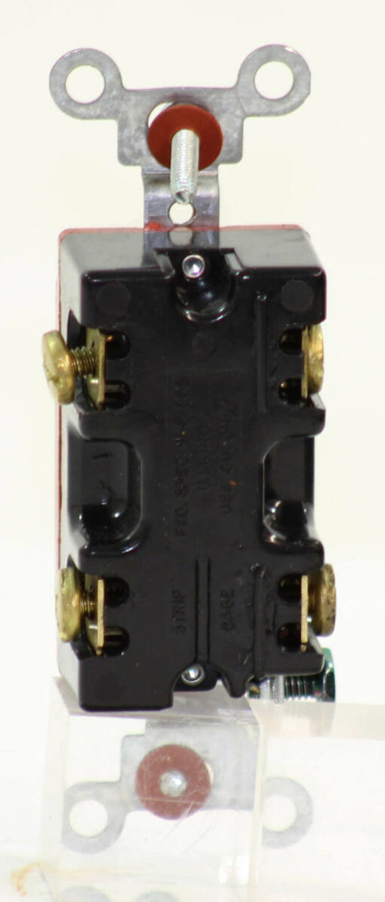 Hubbell CS1222I Toggle Switch 20A 120/277V Double Pole, Ivory, For Back and Side Wiring, Specification Grade, 1222I