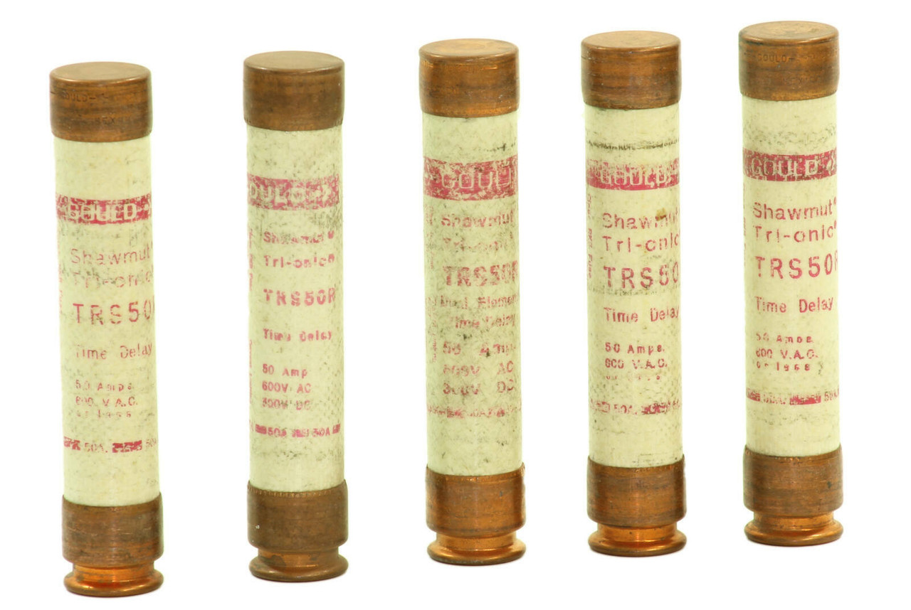 Gould Shawmut TRS50R Fuses 50A 600V S1027081 Class RK5