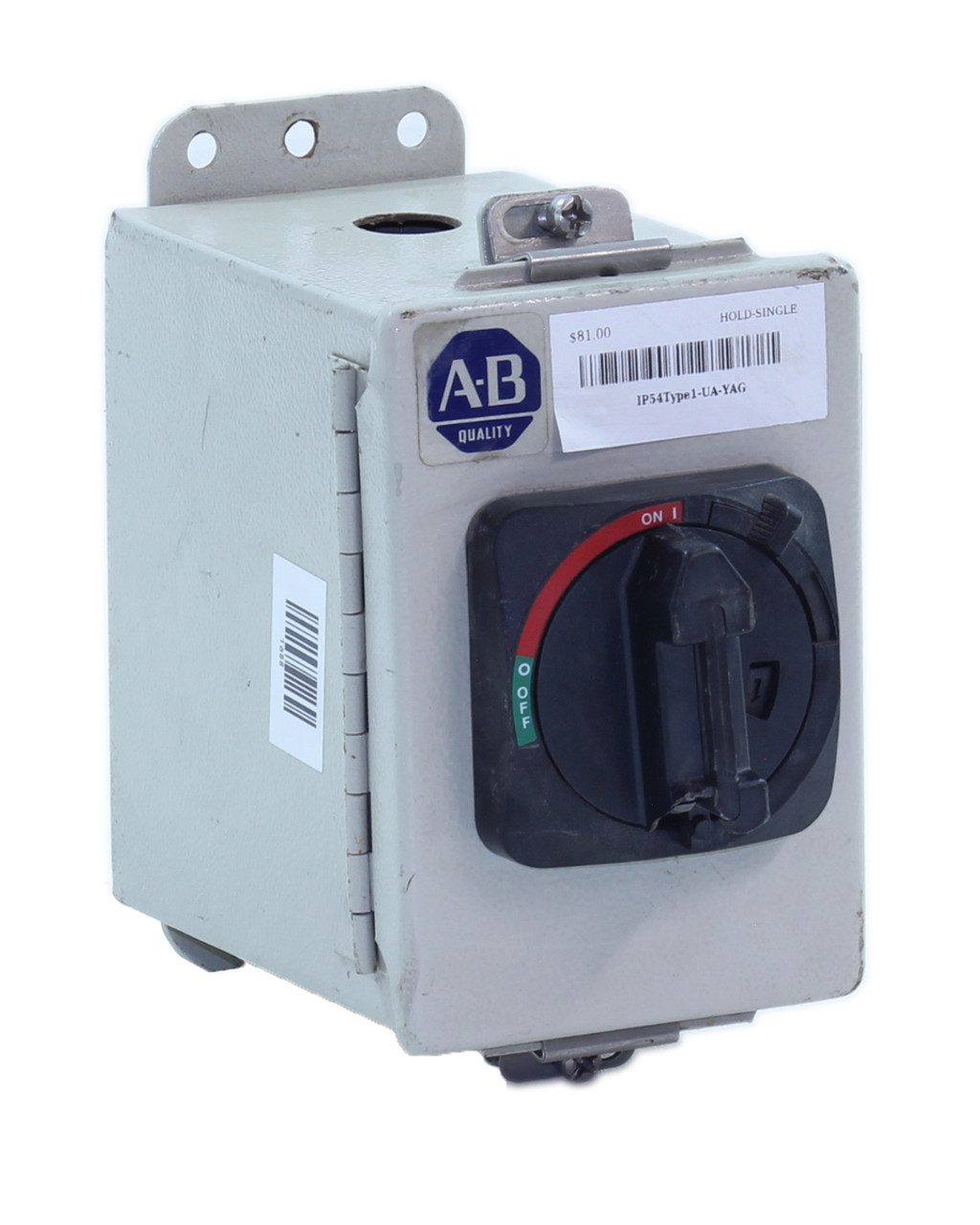 Hoffman IP54-Type1 Motor Disconnect Switch Enclosure 10/8 AWG Max 1/3 Phase 600 VAC