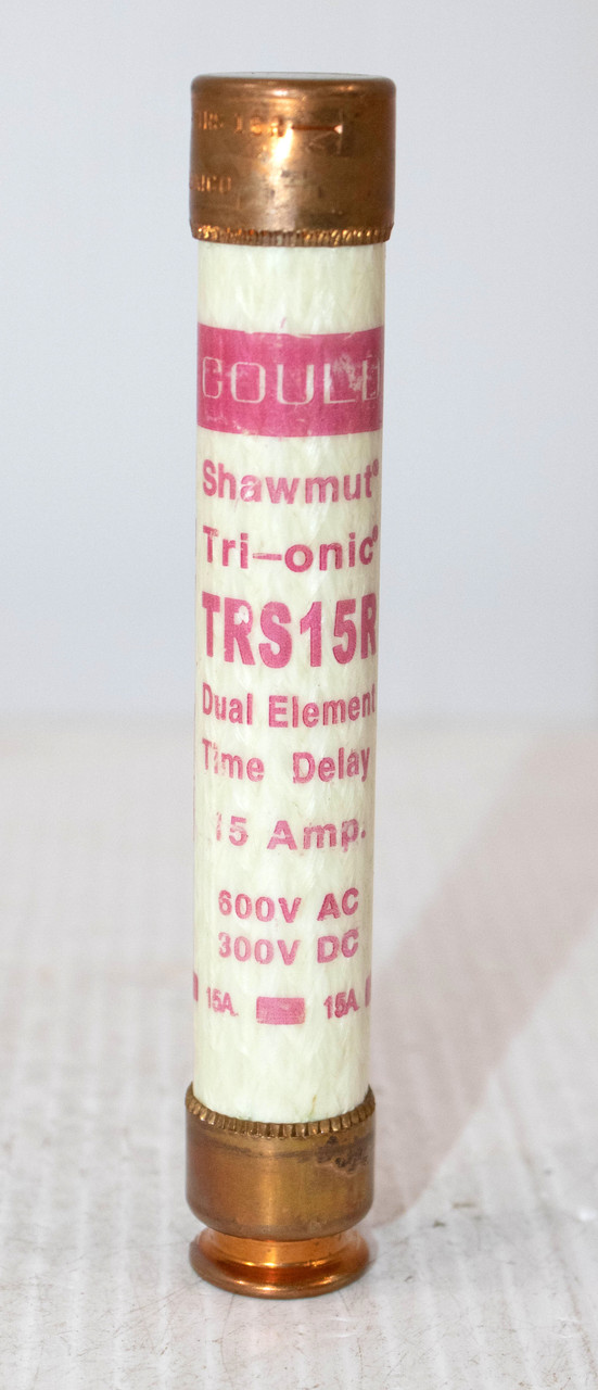 Gould Shawmut TRS15R Fuses 15A 600V Diameter: 13/16 Inches L: 5 Inches