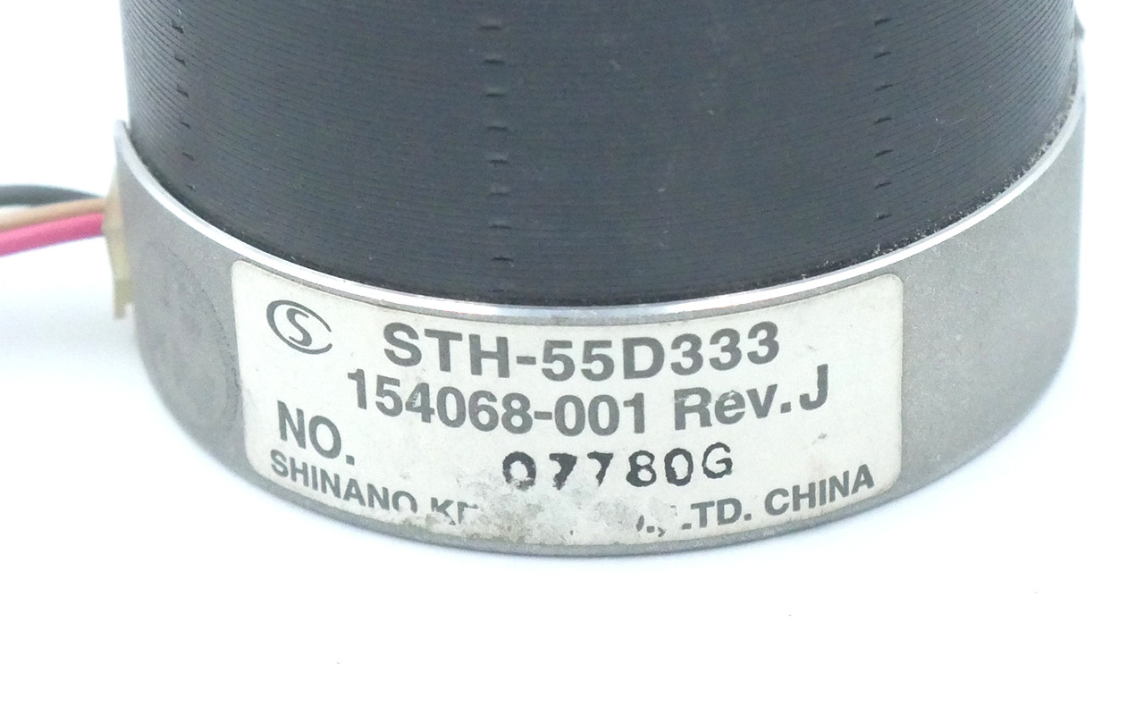 Shinano STH-55D333 Stepper Motor 154068-001 Rev J Includes Pulley