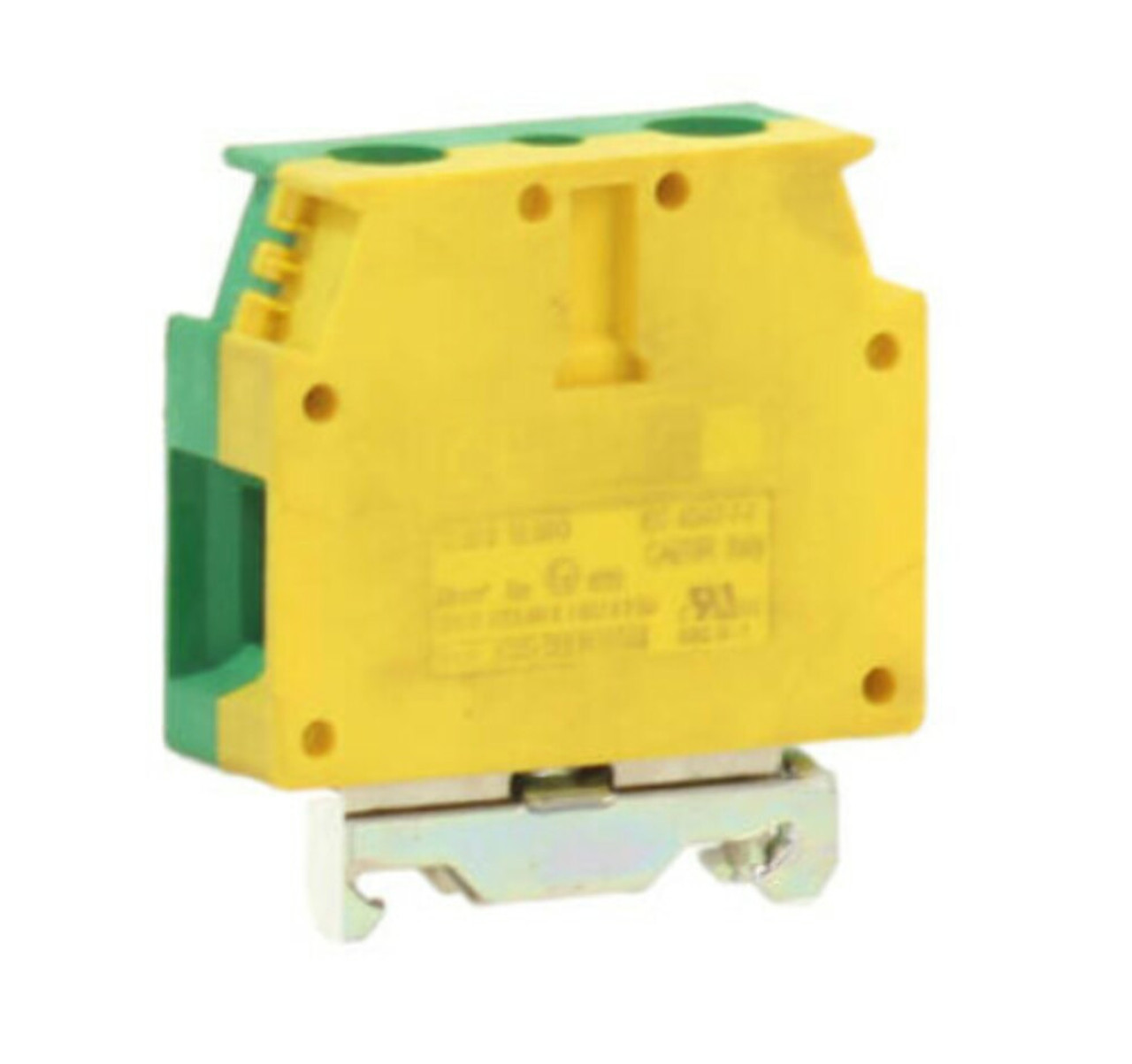 Cabur TE50D Green-Yellow Terminal Block Connector 125A 1P 16-1AWG