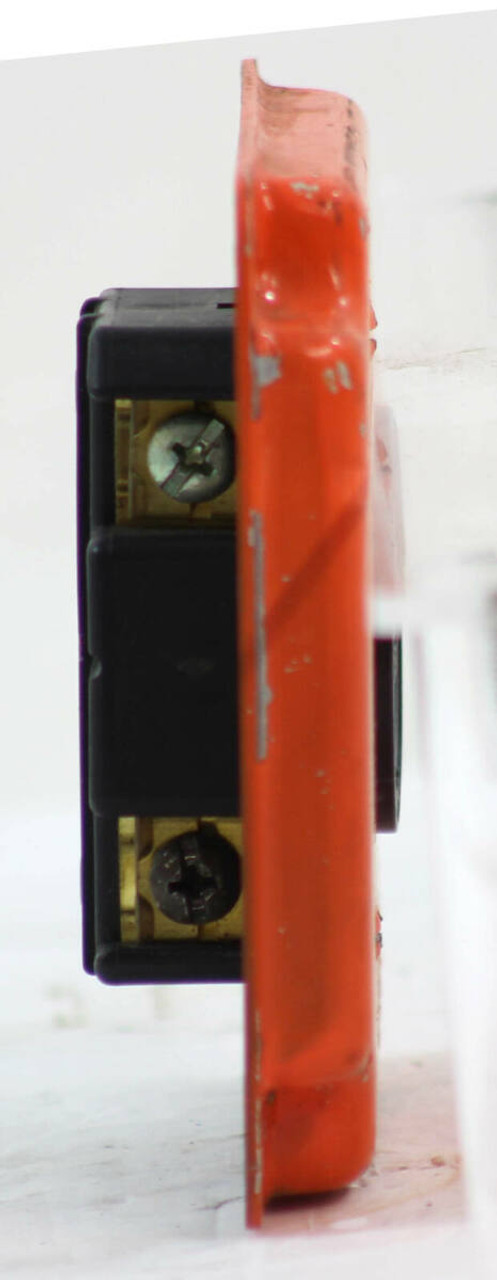 Marinco 306R Locking Receptacle With Orange PLate 30A 250V Receptacle,Locking