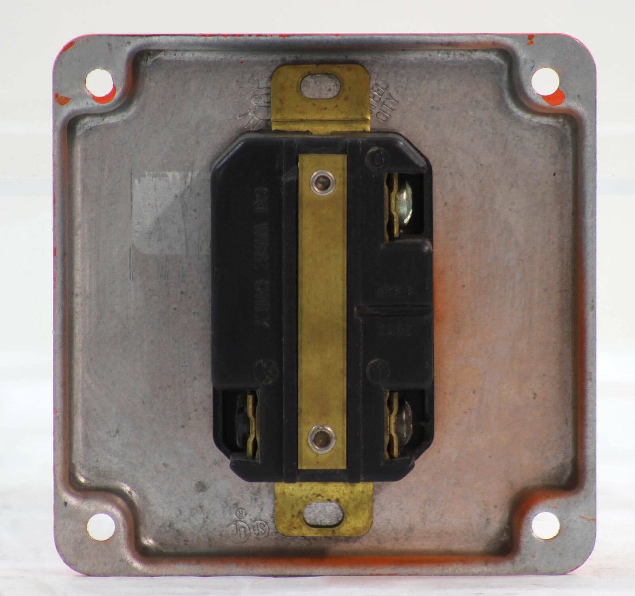 Marinco 306R Locking Receptacle With Orange PLate 30A 250V Receptacle,Locking
