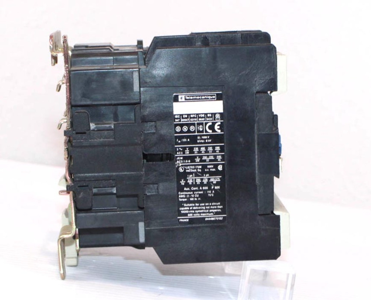 Telemecanique LC1 D9511 Contactor 110A 600V 3P Coil 120V 60Hz