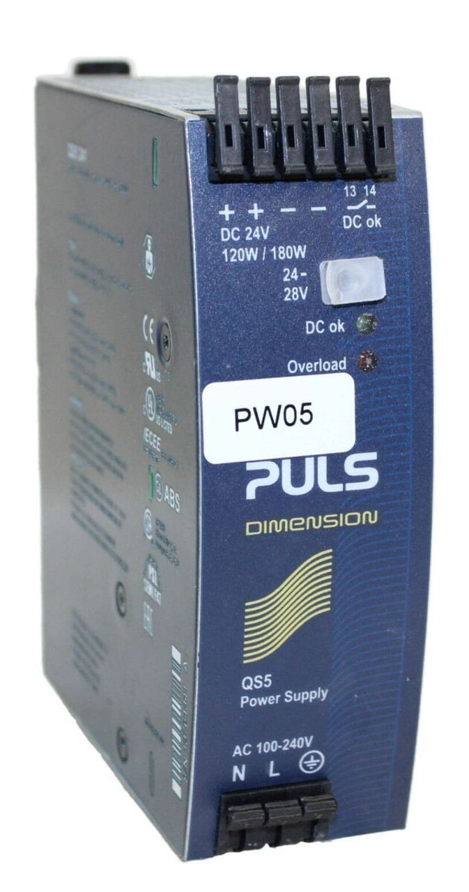 Puls QS5.241 DIN Rail Power Supply 1-Ph 5A 24V 120W