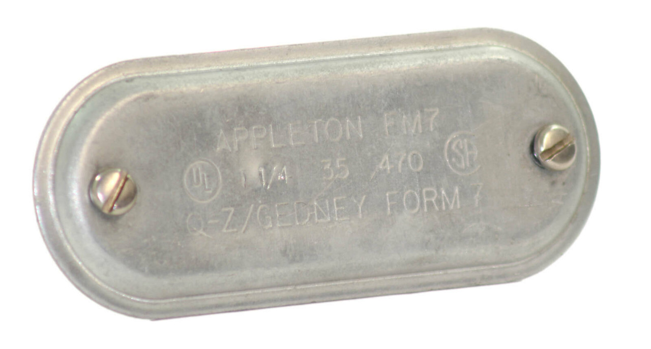 Appleton APP470 Conduit Body Cover Material: Steel Diameter: 1-1/4 Inch Form 7