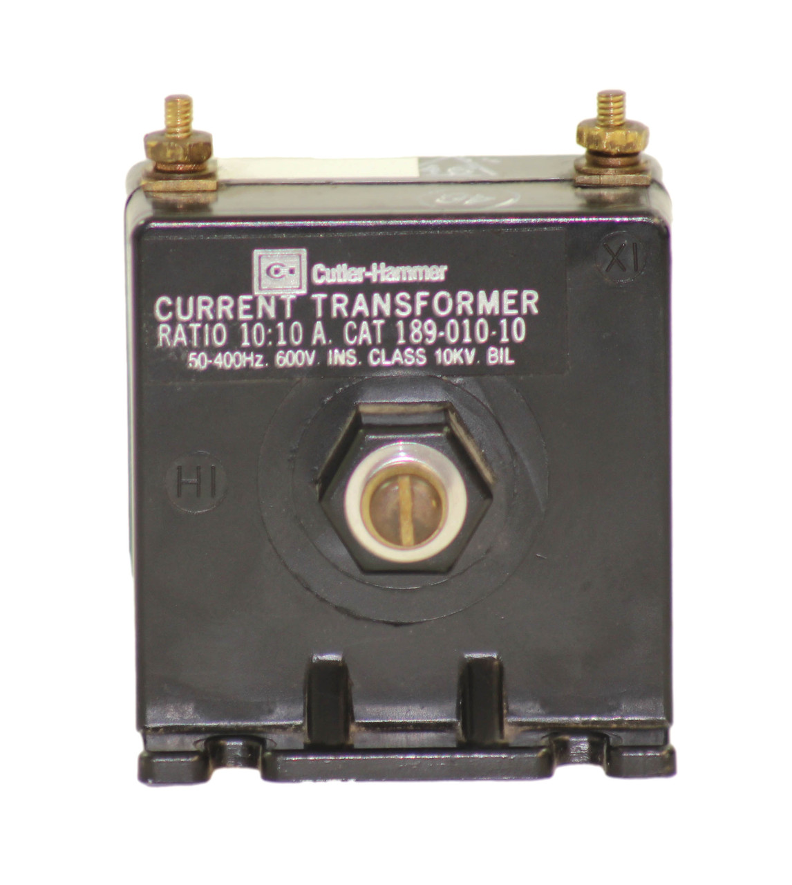 Cutler 189-010-10 Current Transformer 600V Ratio: 10:10 50-400Hz