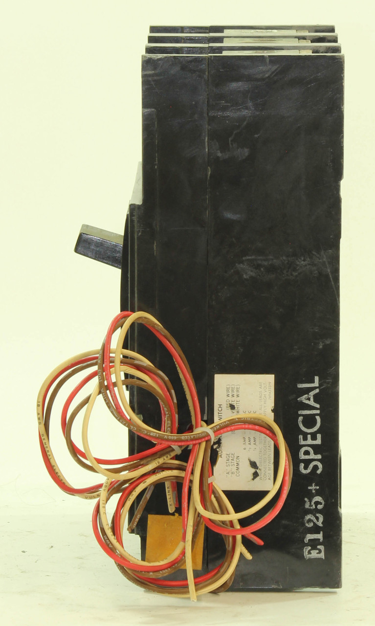 General Electric TJK636Y600 Switch 600A 600V 3P 22KA 48VDC Shunt Trip, 3 Auxiliary Switches