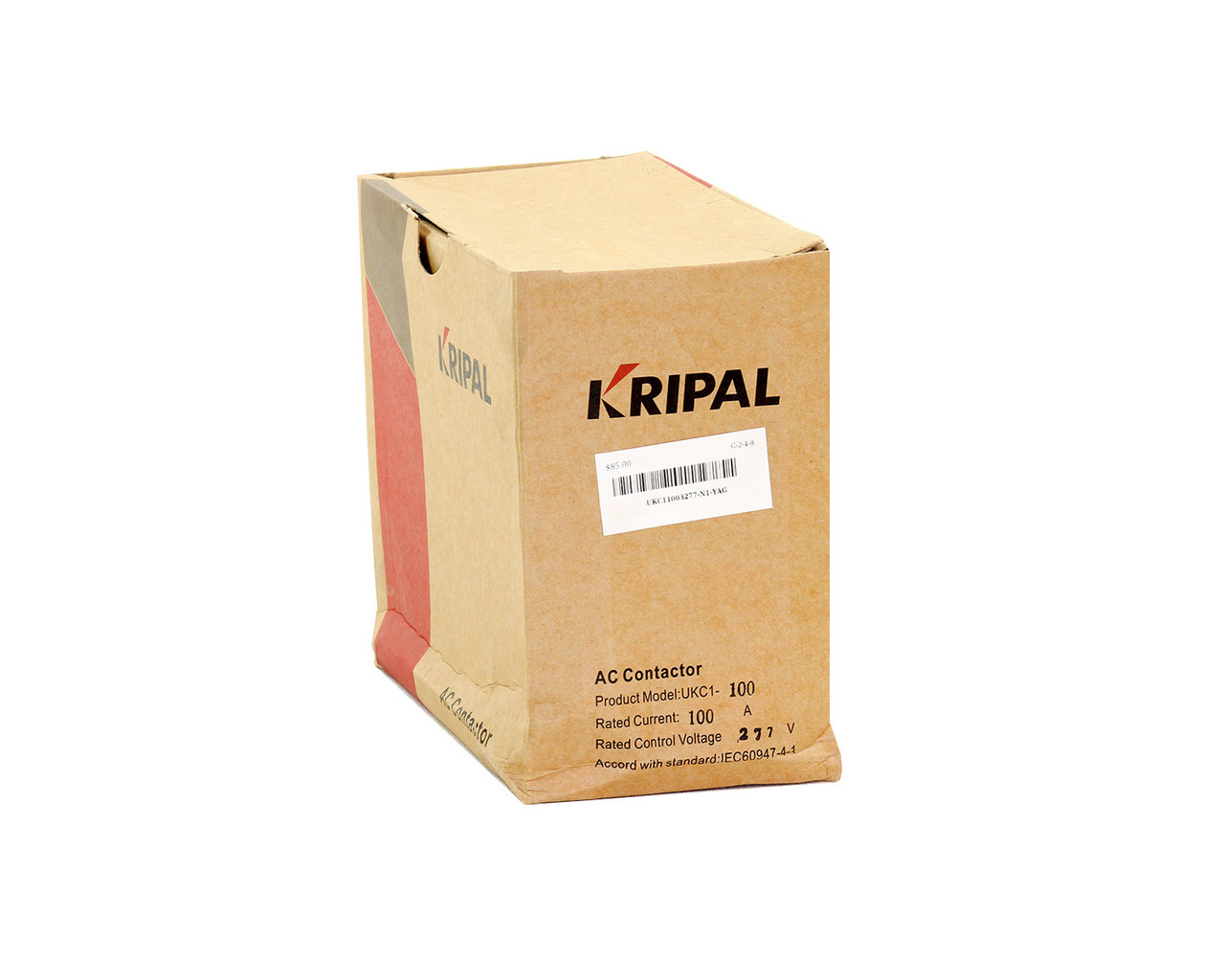 Kripal UKC1-100-3-277 Contactor 100A 600V 3P 250/277-277/300 V Coil 50/60Hz
