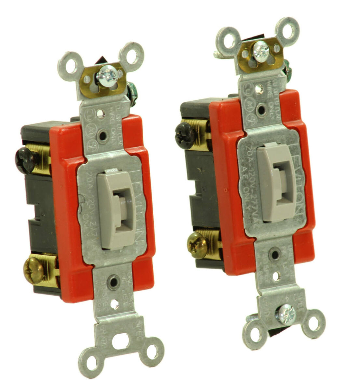 Leviton 1223-2GL 3 Way Locking Toggle Switch 20A 120/277V Industrial Grade