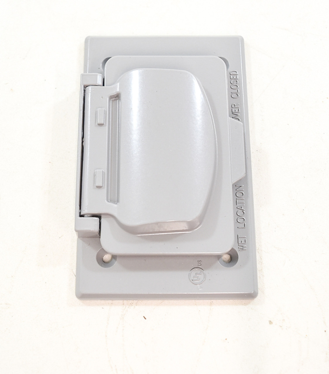 Leviton WM1HF-GY Weatherproof Cover 1-Gang Die-cast Metallic Enclosure