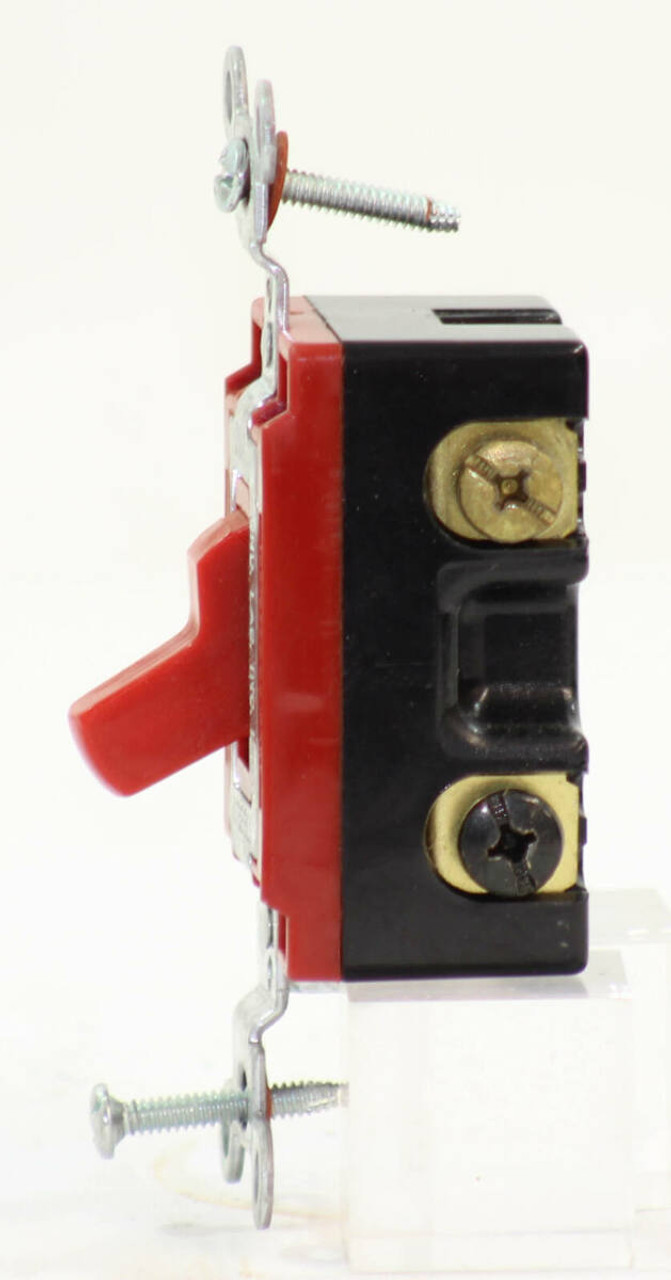 Hubbell CS1223R Toggle Switch 20A 120/277V 3 Way, Specification Grade, For Back and Side Wiring