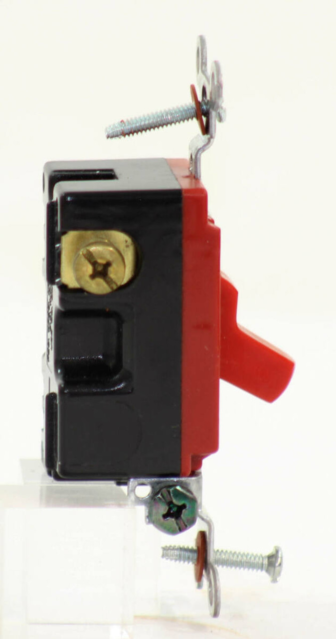 Hubbell CS1223R Toggle Switch 20A 120/277V 3 Way, Specification Grade, For Back and Side Wiring
