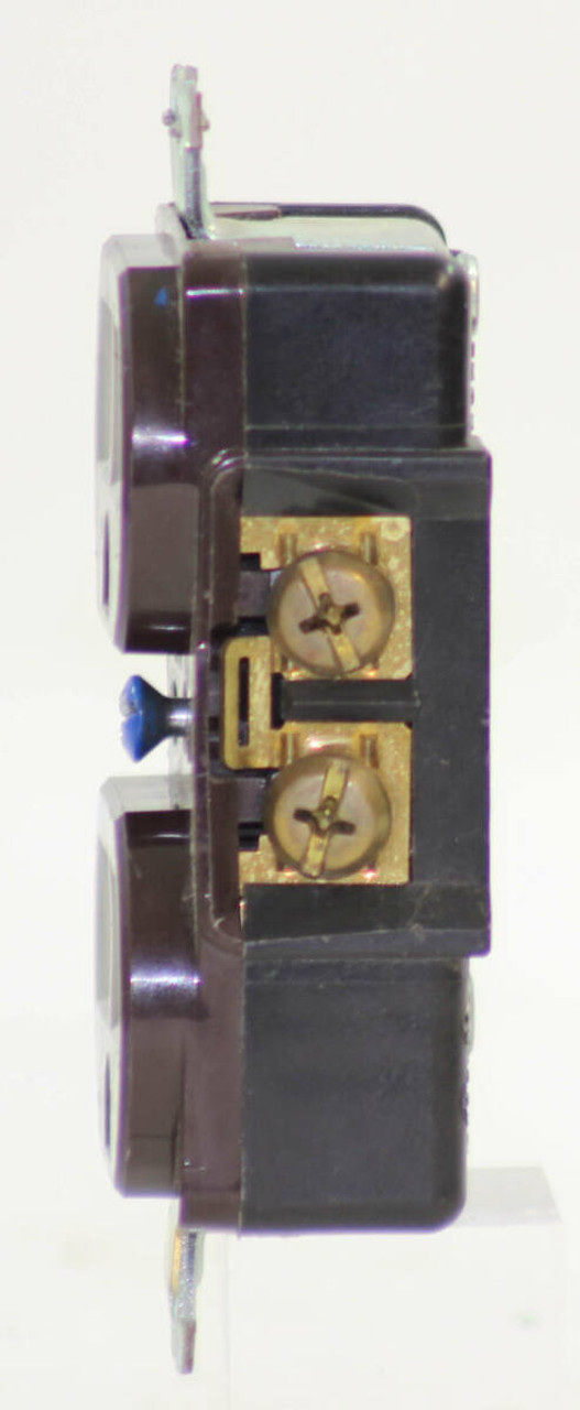 Arrow Hart AH8300B Duplex Receptacle 20A 125V Back and Side Wire, Brown