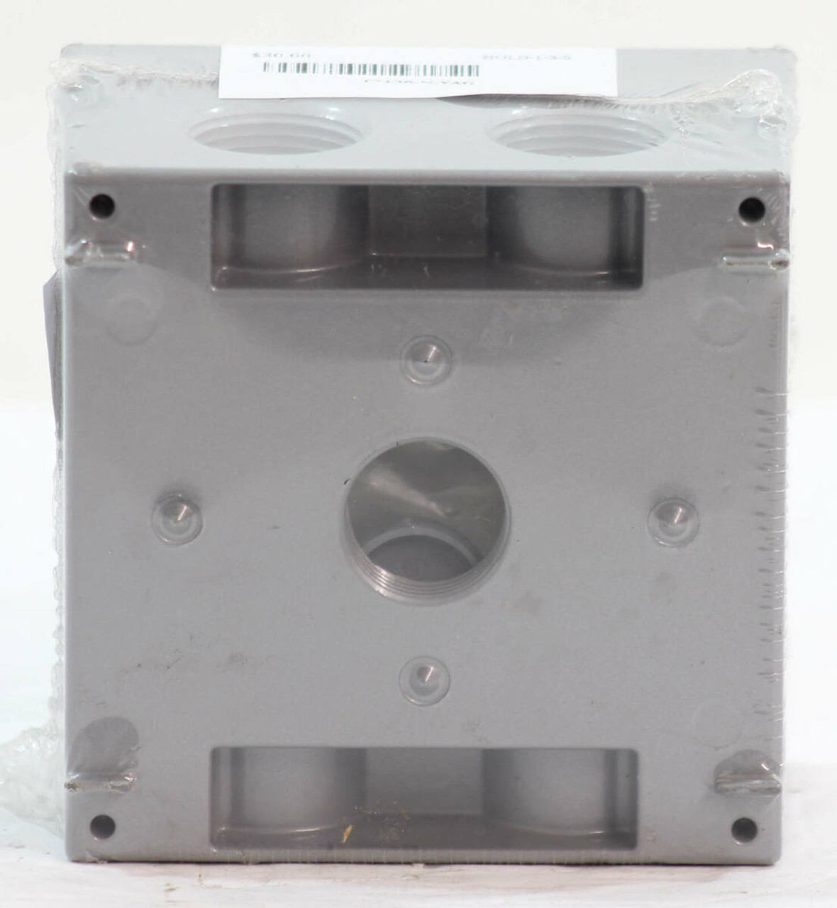 Crouse-Hinds TP7138 Outlet Box Two Gang Deep Weatherproof with Side Entry (7) 3/4 Inch Hole, 2-5/8 Inch Deep, 36.0 CU Inch Capacity