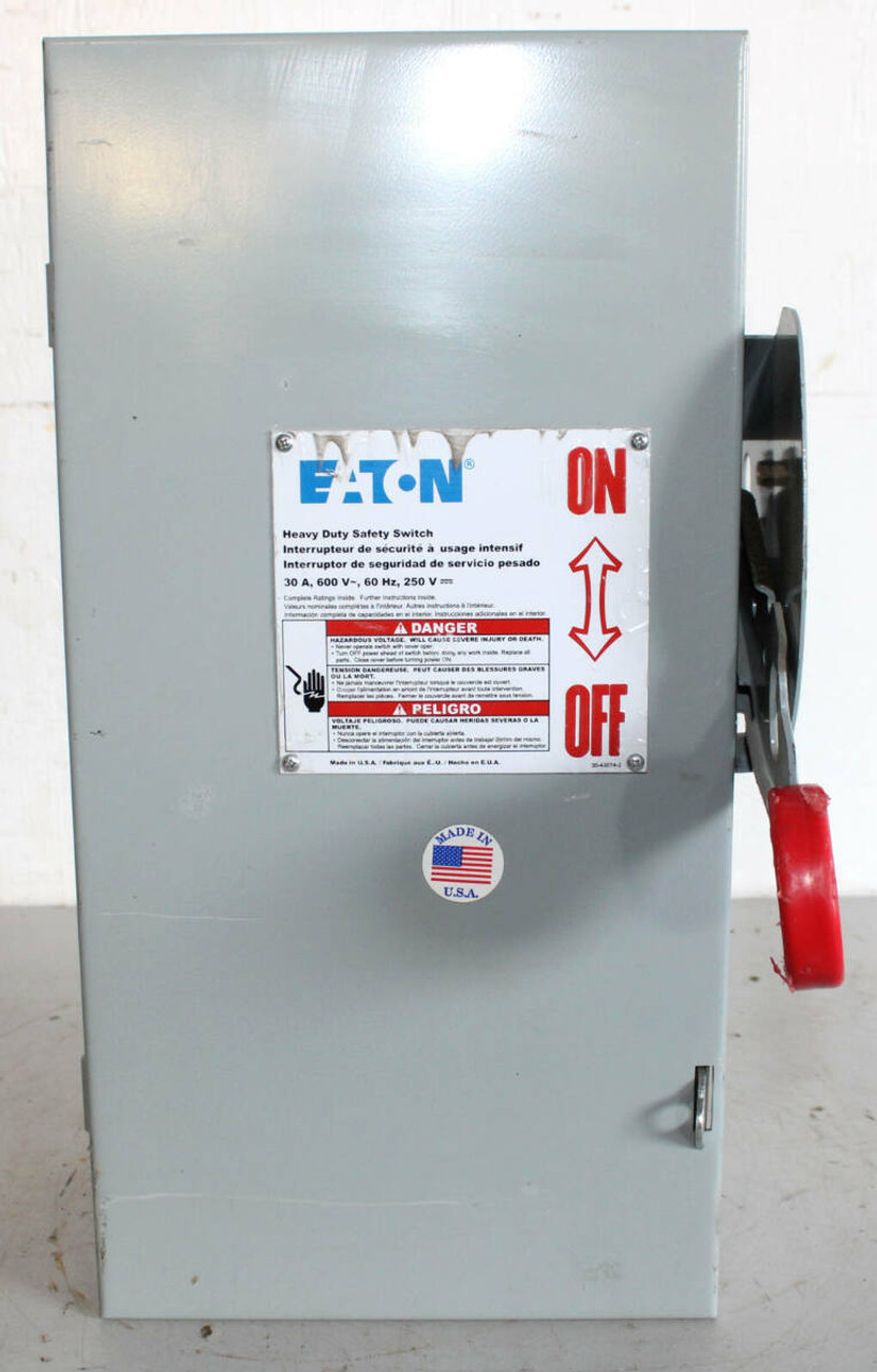 Eaton DH361UGK Non-Fusible Disconnect Enclosure Only | NEMA 1 | Painted Steel | Heavy Duty