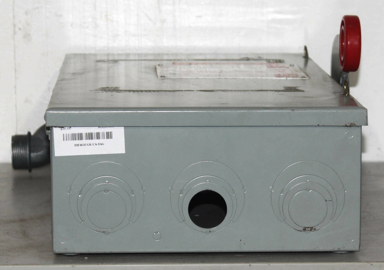 Eaton DH363UGK Non-Fusible Disconnect 100A 600V 3P NEMA: 1 Non-Fusible: Yes 60Hz