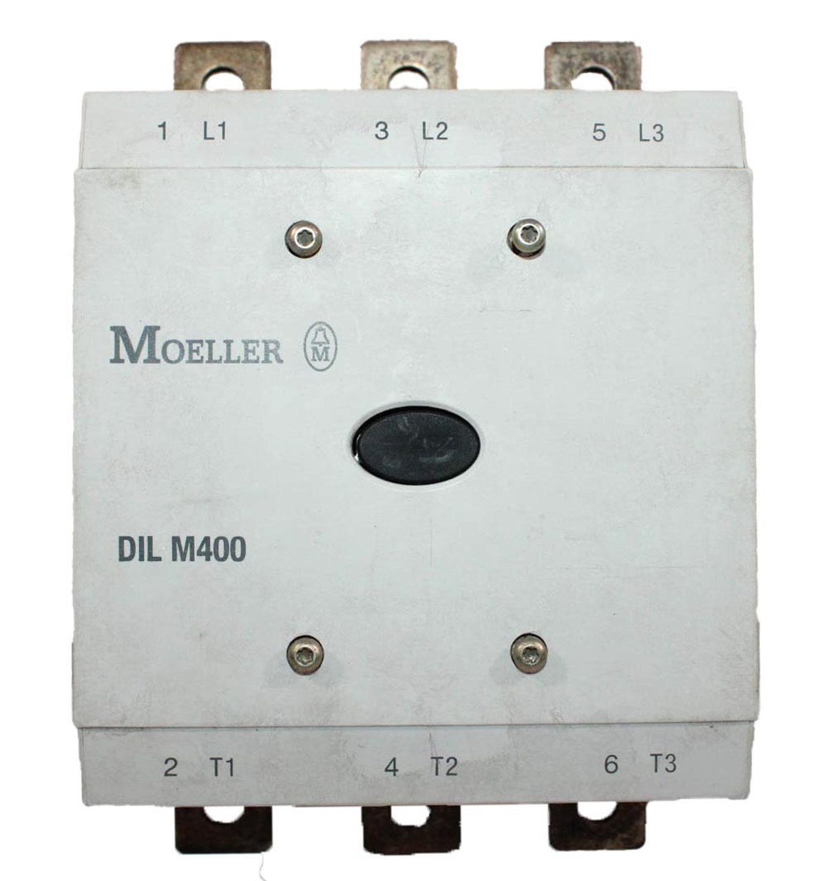 Moeller DIL M400 Contactor 450A 600V 3Ph 24-48V Coil w/2 Auxiliary DIL M 820-XHI