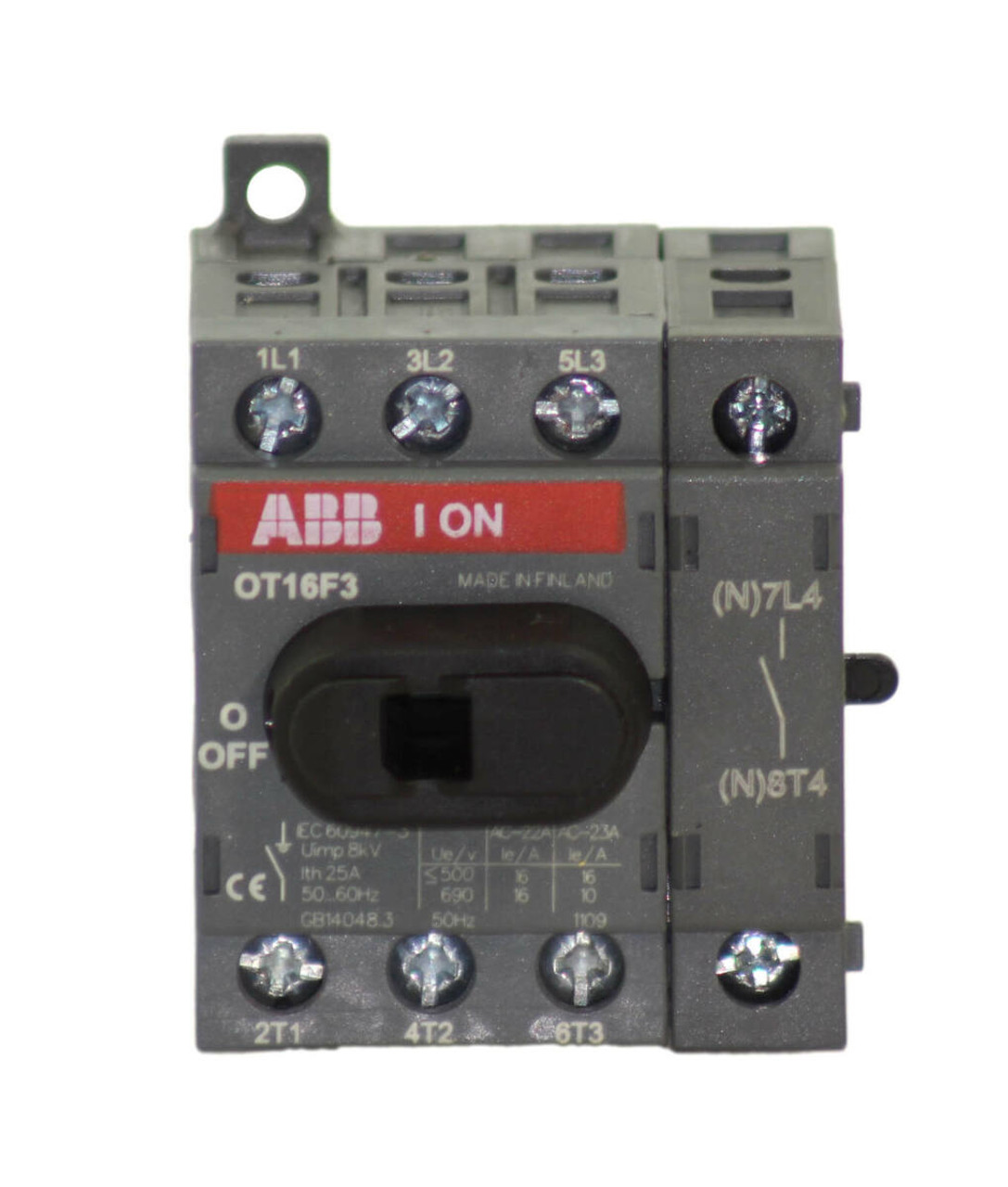 ABB OT16F3 General Purpose Switch 20A 600V w/Ground Terminal