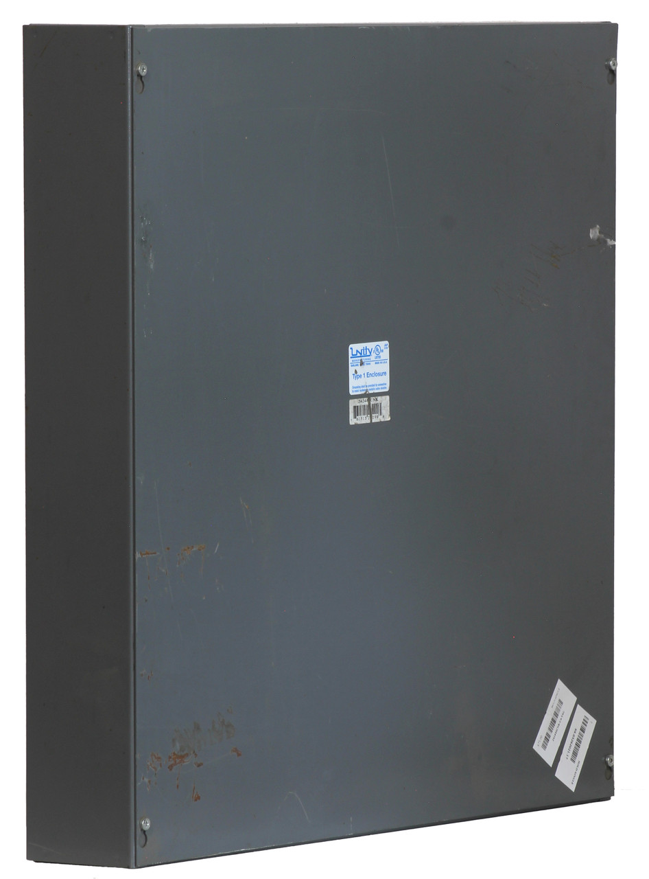 Unity 24244SCNK Enclosure NEMA1 Length: 24 24H 4W Slip-on Cover Type; Indoor Service Type; RoHS Compliant