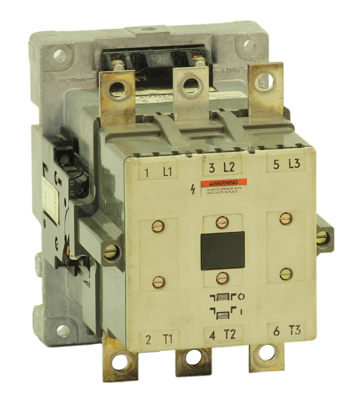 Siemens-Allis CXL40*3E Contactor 135A 600V 3P NEMA Size 4 Model E Coil 120V 60Hz