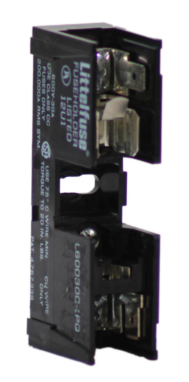 Littelfuse L60030C-1PQ Fuse Holder 30A 600V 1P 200kA ClassCC DIN Rail Mount