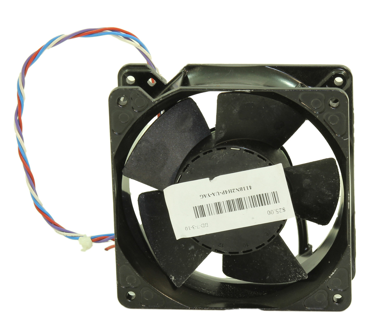 EBM PAPST 4118N/2H4P DC Axial Fan .71A 48V 6800RPM Diameter: 4-11/16 Inch 34W 4-11/16 x 1-1/2 Inch Dimensions 208.9CFM