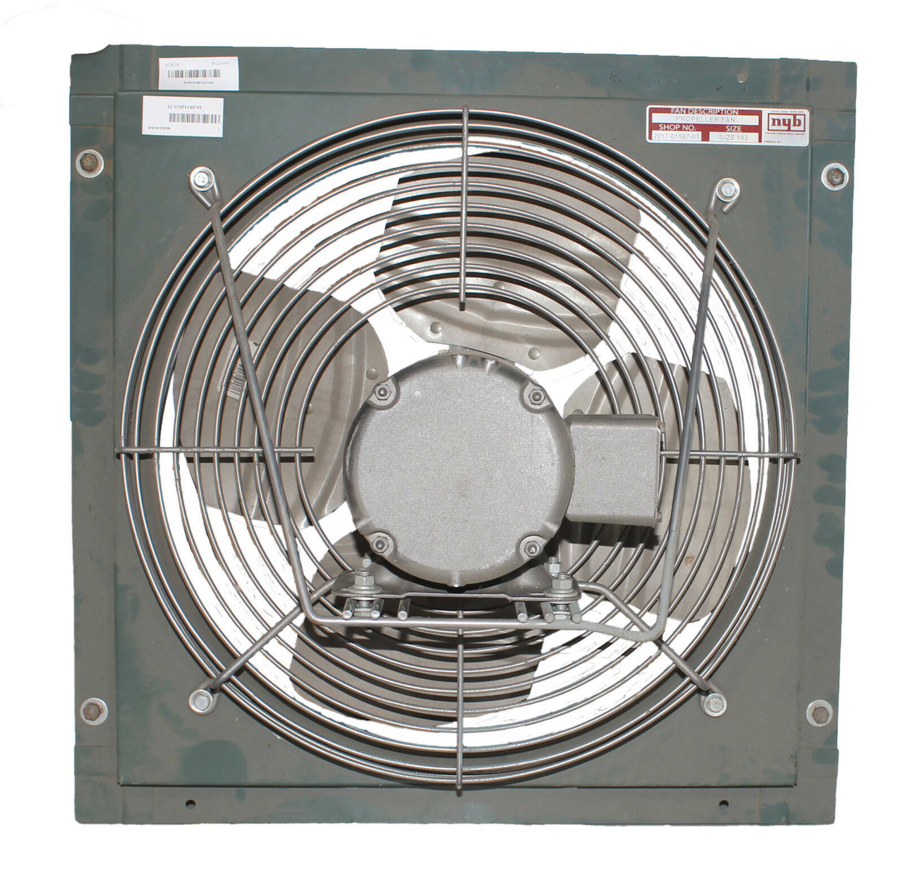Baldor AOM3538 Fan with Motor 2.4-2.2/1.1A 208-230/460V 1725RPM .5 Air OverHP with Propeller Fan 2017-01587-01 Size 182