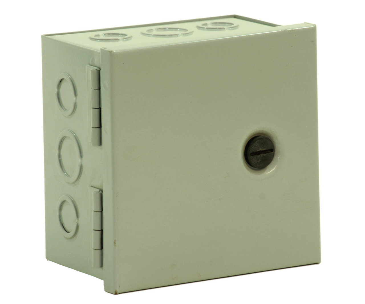 Hoffman AHE6X6X4 Hinged CVR Pull Box NEMA: 1 4D 4H 6W With KOs