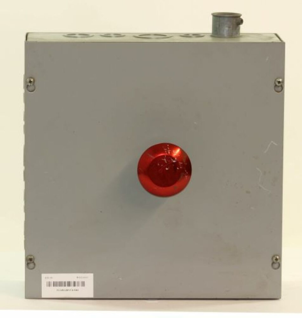 Hoffman YG12X12X5 Enclosure with Red Button NEMA: 1 D: 5 H: 12 W: 12