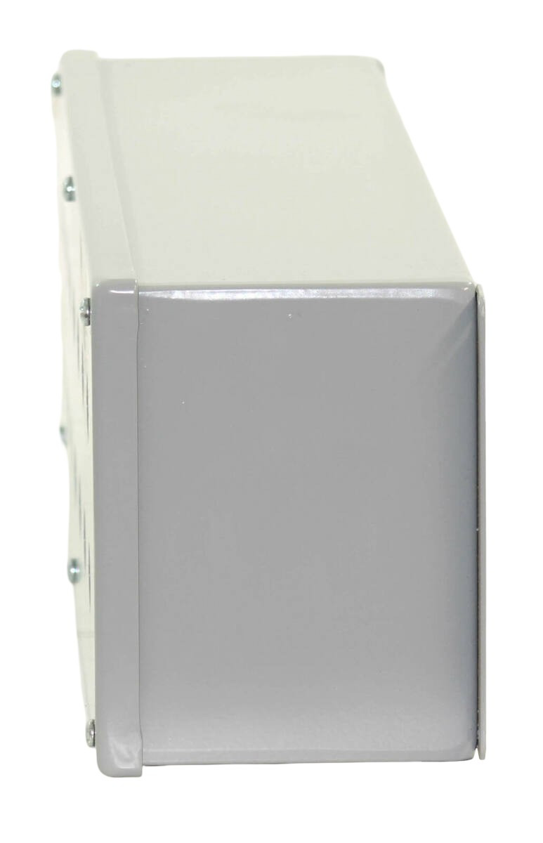 Hoffman E16SPBXVM | 16-Hole Extra-Deep Wall-Mount Pushbutton Enclosure | NEMA 12/IP65 | ANSI 61 Gray