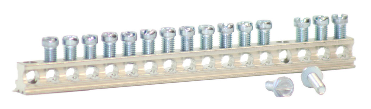 Siemens EC2GB15 Aluminum Ground Bar – 14–4 AWG, 15-Terminal, 12.25"