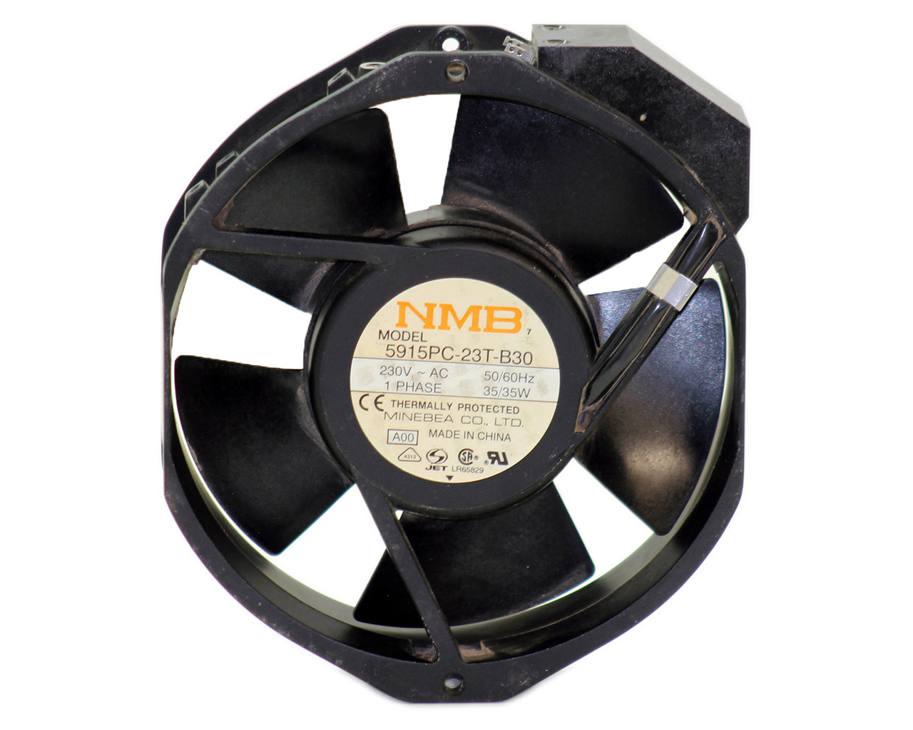 NMB 5915PC-23T-B30 Thermally Protected Cooling Fan 230V AC 50/60Hz 35/35W 1 Ph