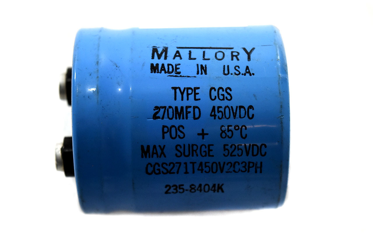 Mallory CGS271T450V2C3PH Aluminum Electrolytic Capacitor 450V 270MFD