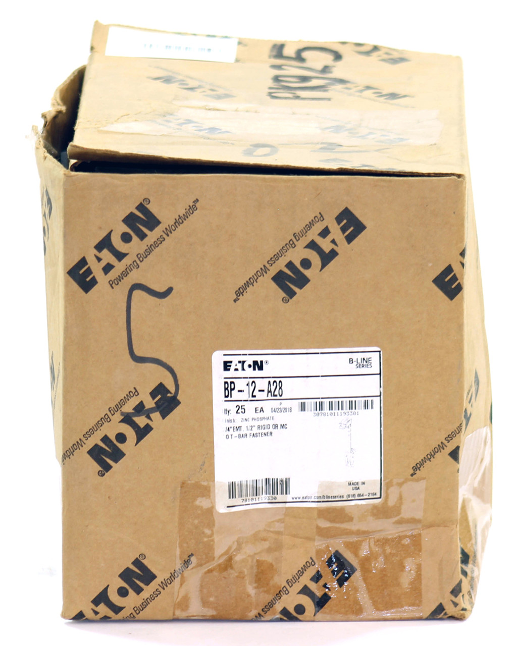 B-Line BP-12-A28 Support Fastener 1/2 Inch/pkg 3/4 Inch. EMT, 1/2 Inch. IMC, Rigid Conduit Size