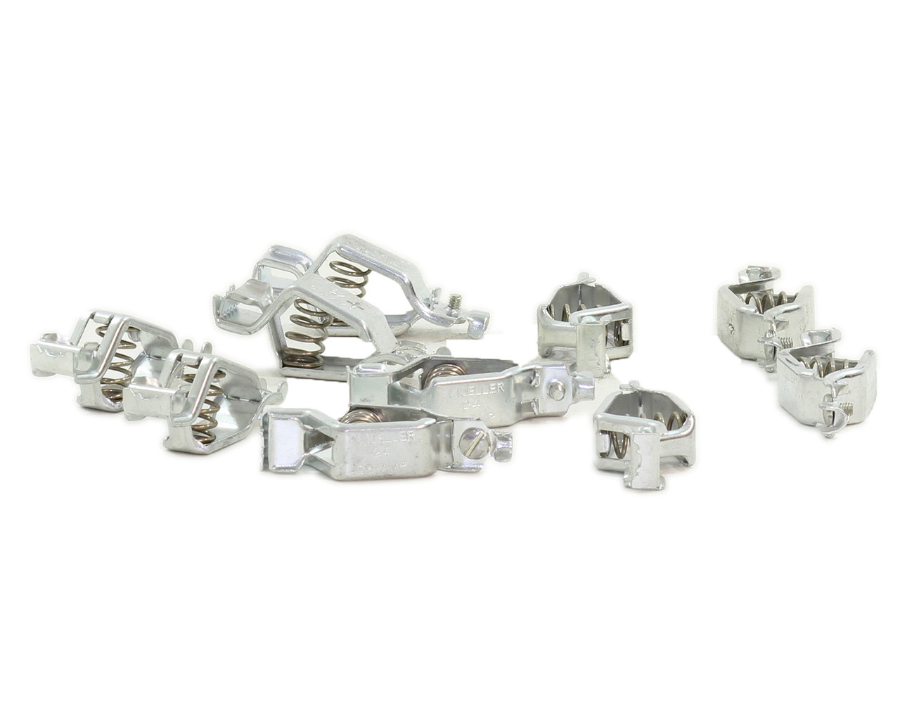 Mueller BU-24APN Grounding Clip 25A Compression Spring Crimp/Screw Connection Steel Test Clip