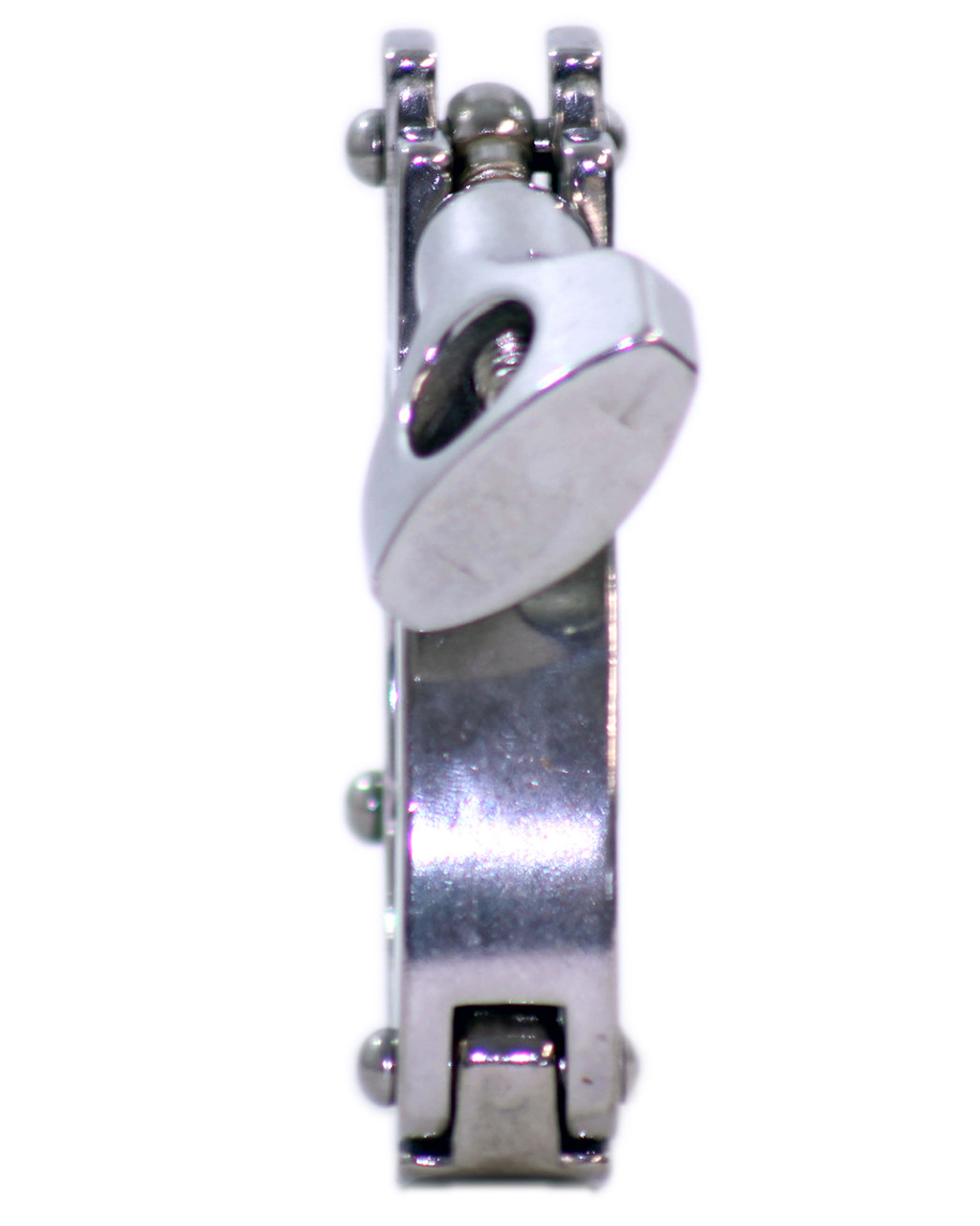 VNE 13MHHS Heavy Duty Clamp Material: Sanitary Stainless Steel Diameter: 2-1/2 Inch 3 Piece