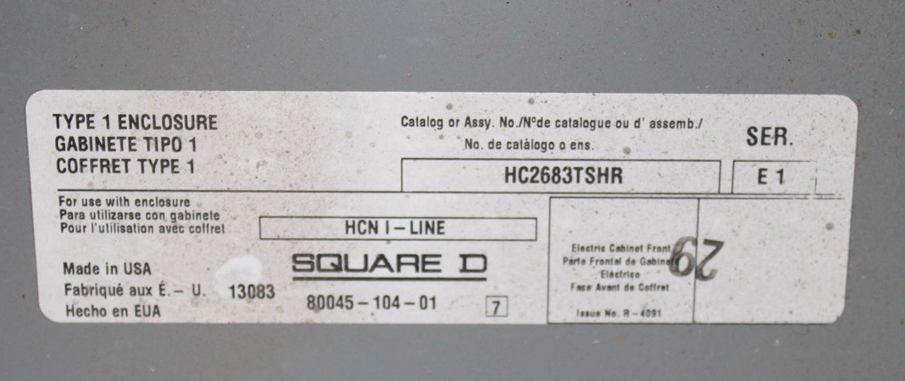 Panelboard Cover and Trim